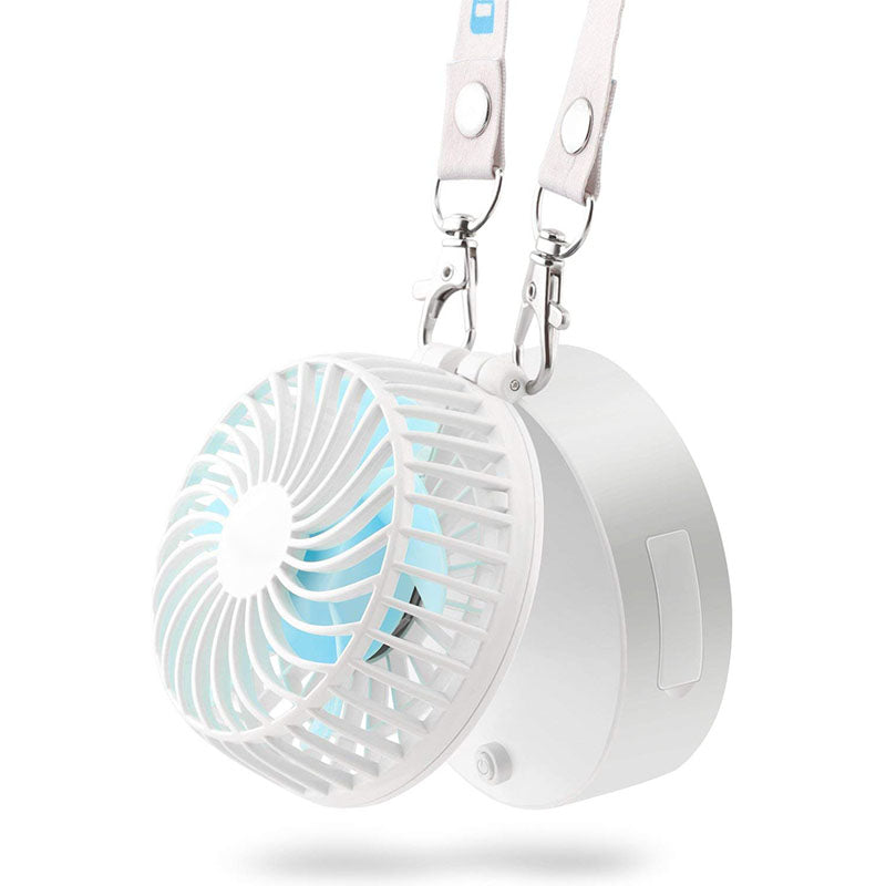 UNIQUE MINI NECK FAN WITH POWER BANK AND MIRROR