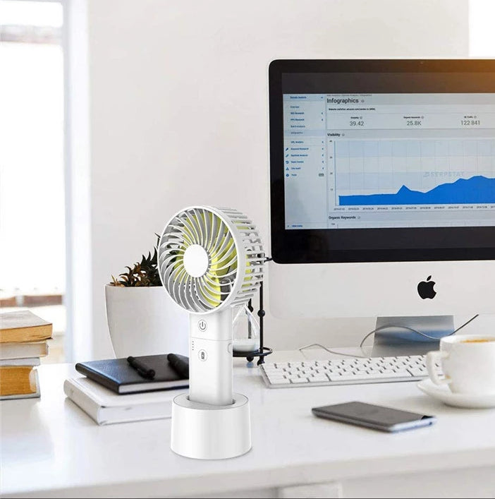 FRESH AIR™ MULTIPURPOSE FOLDING PORTABLE FAN WITH 5200 MAH POWER BANK