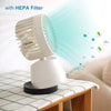 FRESH AIR™ DOUBLE USE PORTABLE DESK FAN AND PURIFIER AIR ENHANCED